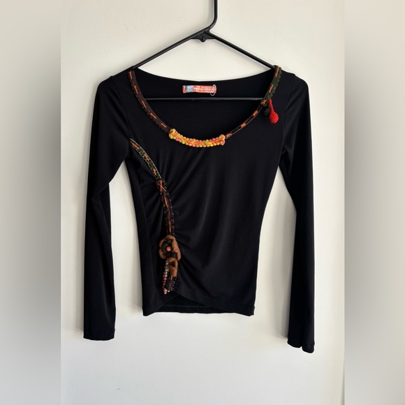 Rinascimento  size (S) Black - vintage long sleeve top